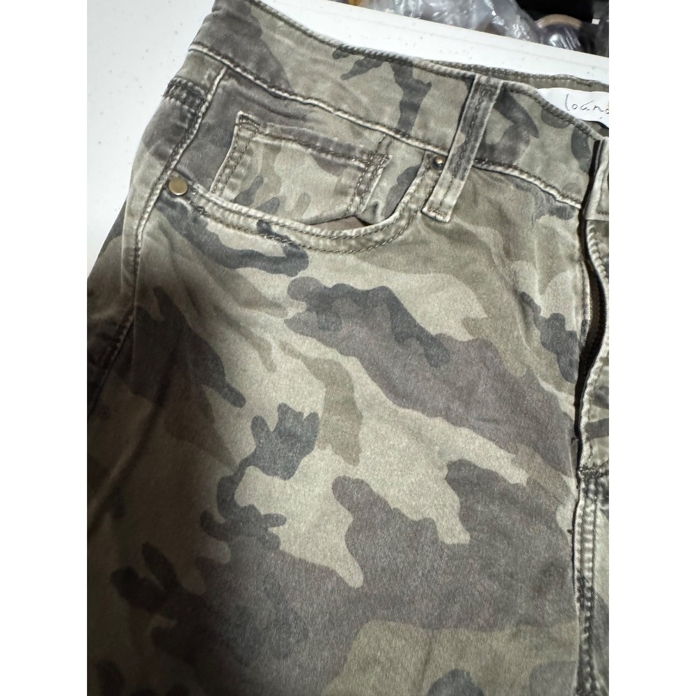 Louna Womens Size 27 Camo Skinny Jeans Stretch Military Prints Pants - Picture 4 of 13